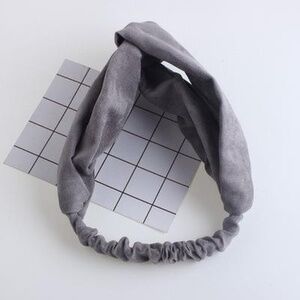 3 solid front twist headband/wraps